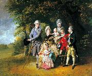 Johann Zoffany, Queen Charlotte with her Children and Brothers